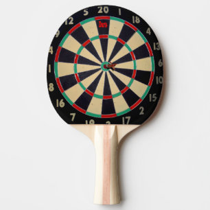 Raquete De Ping Pong Olhos De Bulls Num Quadro De Arte,