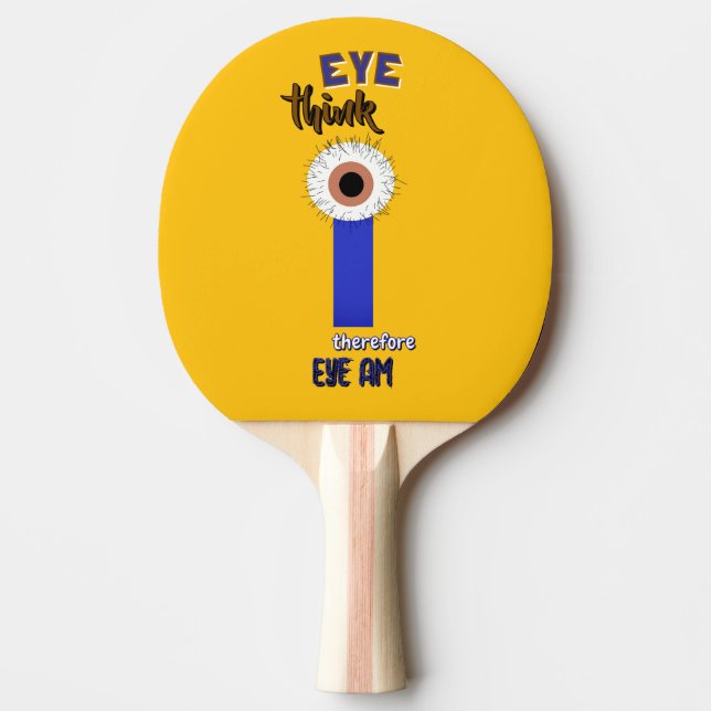 Raquete De Ping Pong Olhos de Descartes (Frente)