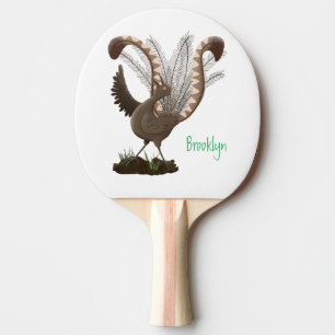 Raquete De Ping Pong Óptica ilustração de desenho animado de lixeira su