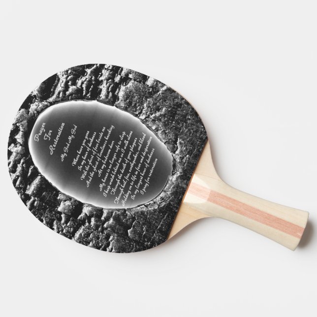 Raquete De Ping Pong Oração Para Restauração (Lateral)