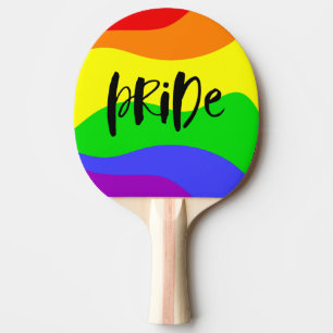 Raquete De Ping Pong Orgulho Moderno do Arco-Íris