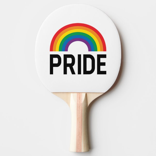 Raquete De Ping Pong Orgulho Rainbow (Frente)