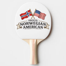 Raquete de Ping Pong Orgulhosamente Norueguesa Ame