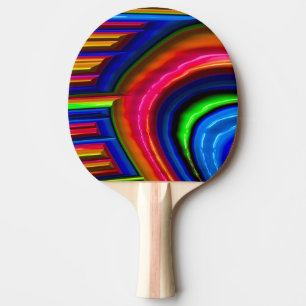 Raquete De Ping Pong ~ original de infiltração do Fractal do ~ da cor