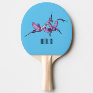 Raquete De Ping Pong Orquídea de desenho