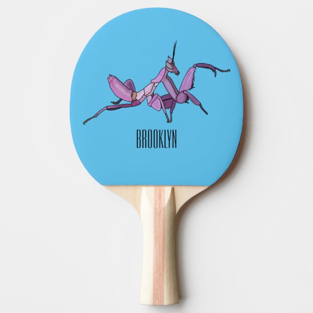 Raquete De Ping Pong Orquídea de desenho (Frente)