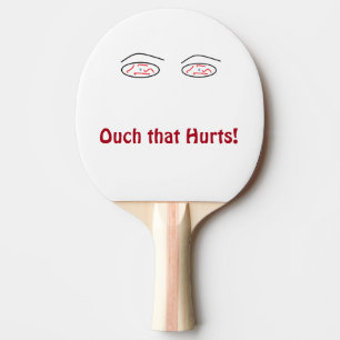 Raquete De Ping Pong Ouch esse os danos! Pá