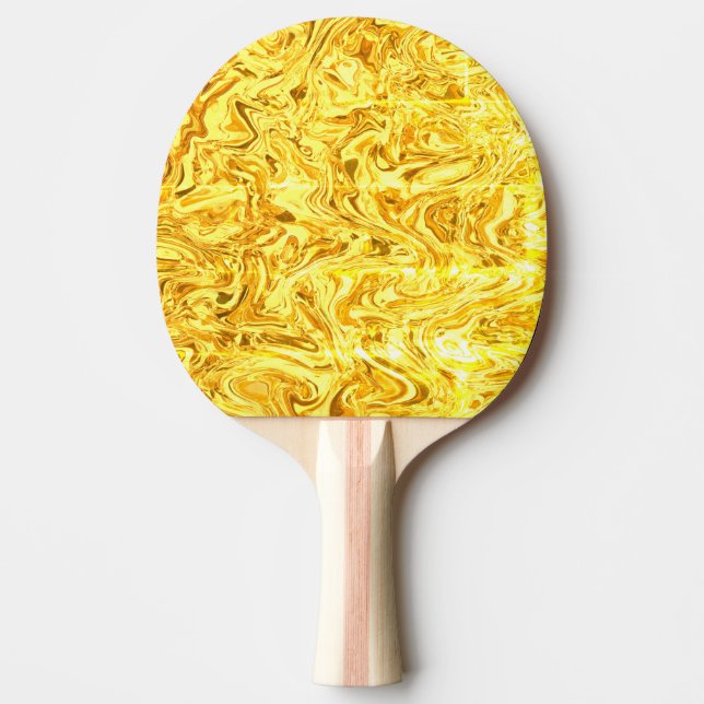 Raquete De Ping Pong ouro líquido (Frente)