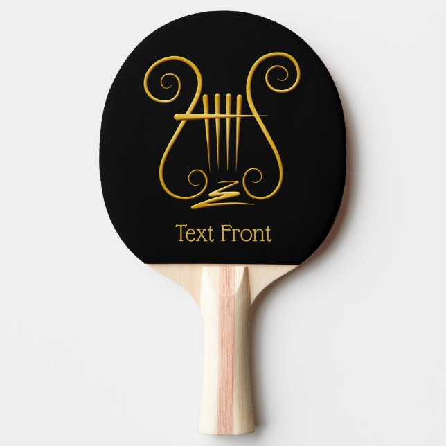 Raquete De Ping Pong Ouro Lyre (Frente)