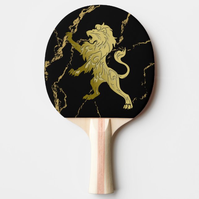 Raquete De Ping Pong Ouro Royal Lion (Frente)