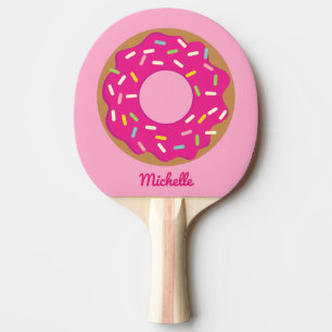 Raquete De Ping Pong Pá cor-de-rosa bonito do pong do sibilo do ténis