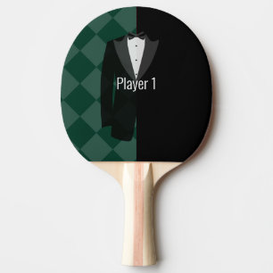 Raquete De Ping Pong Pá de cerveja verde e preto