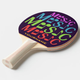 Raquete De Ping Pong pá de ping personalizado MÚSICO
