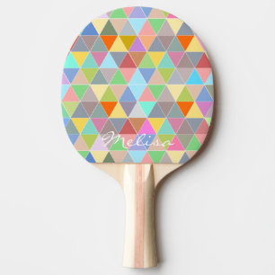 Raquete De Ping Pong Pá de pingue-pongue de arte geométrica para tên
