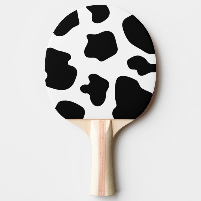 Raquete De Ping Pong Pá de pingue-pongue de impressão de vaca para têni (Frente)