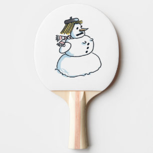 Raquete De Ping Pong Pá de pingue-pongue de mulher nevada