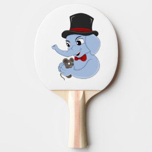 Raquete De Ping Pong Pá de pingue-pongue de um garoto elefante bonito