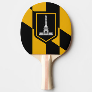 Raquete De Ping Pong Pá de pingue-pongue Patriótico com Bandeira de B