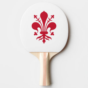 Raquete De Ping Pong Pá de pingue-pongue Patriótico com Bandeira de Flo