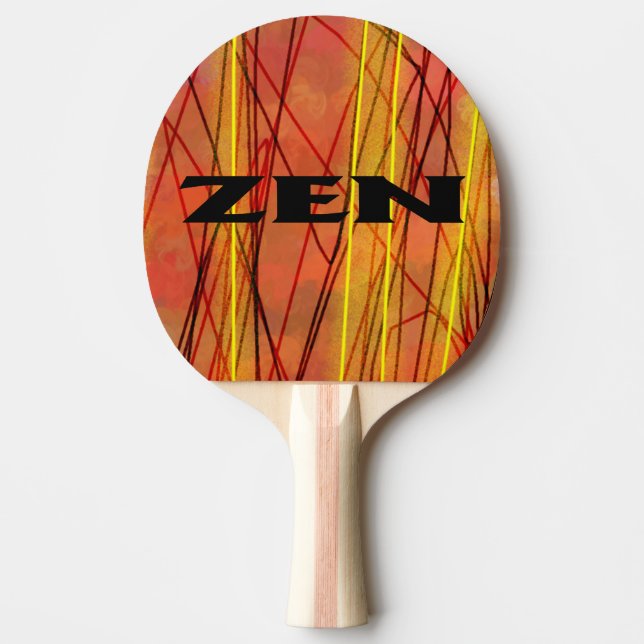 Raquete De Ping Pong Pá de pingue-pongue preto Zen (Frente)