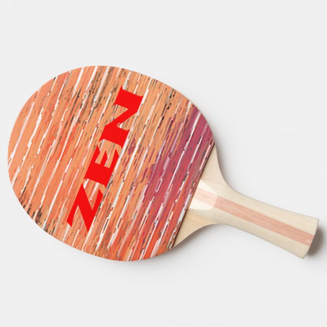 Raquete De Ping Pong Pá de pingue-pongue vermelho Zen (Lateral)