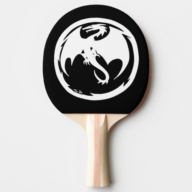 Raquete De Ping Pong Pá de pingue-pongue White Dragon (Frente)