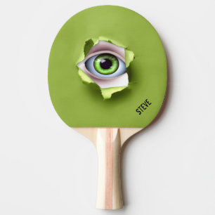 Raquete De Ping Pong Pá de Pong do sibilo da bola do olho verde