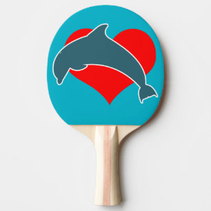 Raquete De Ping Pong Pá de Pong do sibilo de Luv do golfinho