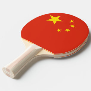 Raquete De Ping Pong Pá do pong do sibilo com a bandeira de China