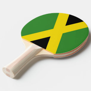 Raquete De Ping Pong Pá do pong do sibilo com a bandeira de Jamaica