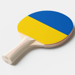 Raquete De Ping Pong Pá do pong do sibilo com a bandeira de Ucrânia