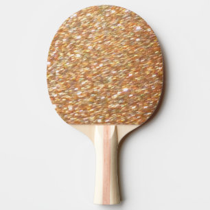 Raquete De Ping Pong Pá Dourado do brilho do cobre do ténis de mesa d