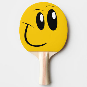 Raquete De Ping Pong Pá engraçada do ténis de mesa da cara