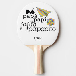 Raquete De Ping Pong pá, papá, papi, papito, papacito
