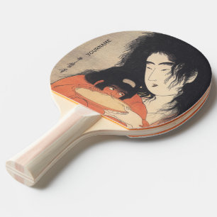 Raquete De Ping Pong Pá pingue-pongue personalizado de arte japonesa de