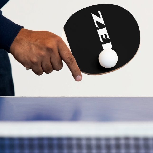 Raquete De Ping Pong Pá preto branco Zen (Insitu)