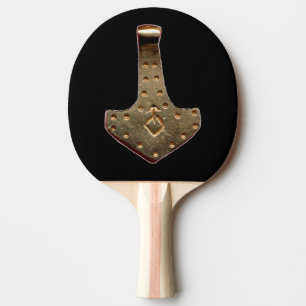 Raquete De Ping Pong Pá preto de pingue-pongue Dourado Thor Hammer