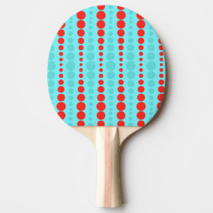 Raquete De Ping Pong Pá retro de Pong do sibilo dos pontos do vermelho