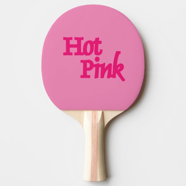 Raquete De Ping Pong Pá rosa-rosa-quente (Frente)