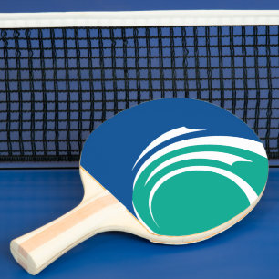Raquete De Ping Pong Paddle de ping pong patriótico com a bandeira de O
