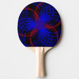 Raquete De Ping Pong Paddle Geométrico Ping Pong com Ênfase Tripla de A