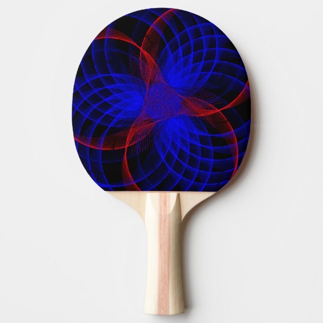 Raquete De Ping Pong Paddle Geométrico Ping Pong com Ênfase Tripla de A (Frente)