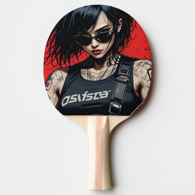 Raquete De Ping Pong Paddle Pong Ping Rebellion CyberBass (Verso)