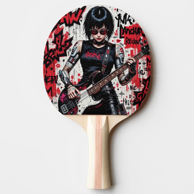 Raquete De Ping Pong Paddle Pong Ping Rebellion CyberBass (Verso)