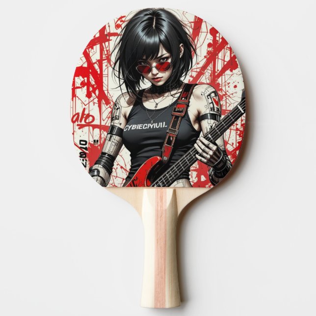 Raquete De Ping Pong Paddle Pong Ping Rebellion CyberBass (Verso)