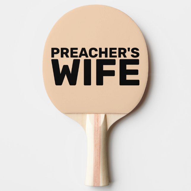 RAQUETE DE PING PONG PADDLE PONG PONG PING DA MULHER PREACHER (Frente)