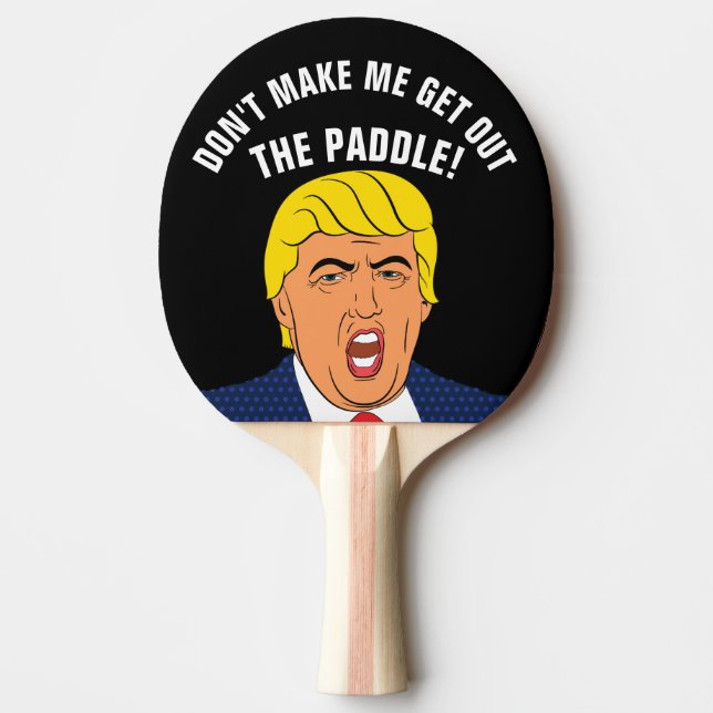 RAQUETE DE PING PONG PADDLES DE PONG DE PING DE TRUMP DONALD (Frente)