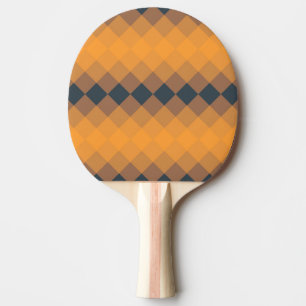 Raquete De Ping Pong Padrão amarelo, geométrico, vivo, de tendência