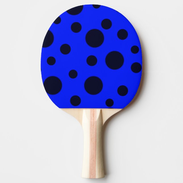 Raquete De Ping Pong Padrão amarelo preto simples moderno (Frente)