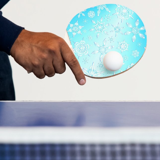 Raquete De Ping Pong Padrão Crystal Snowflakes (Insitu)